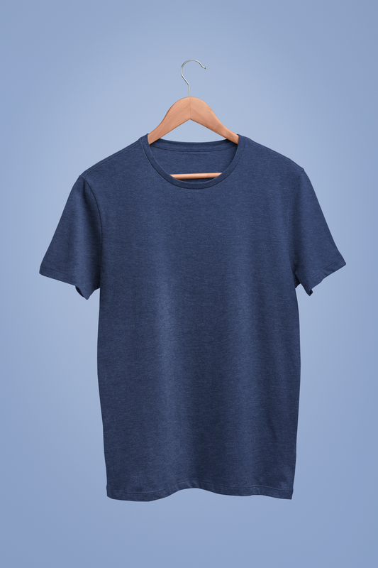 Basics – Navy Blue Heather Unisex T-Shirt | Everyday Comfort & Style