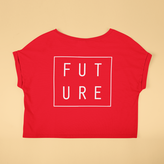 Future Women’s Crop Top – Bold, Stylish & Ready for Tomorrow