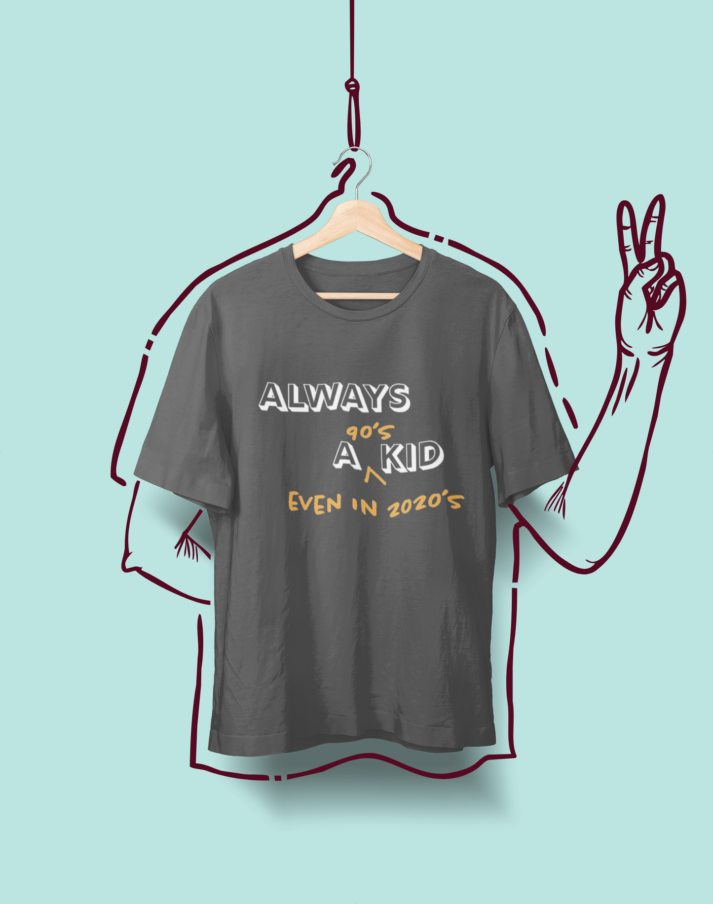Always a 90s Kid Unisex T-Shirt – Nostalgia Never Fades